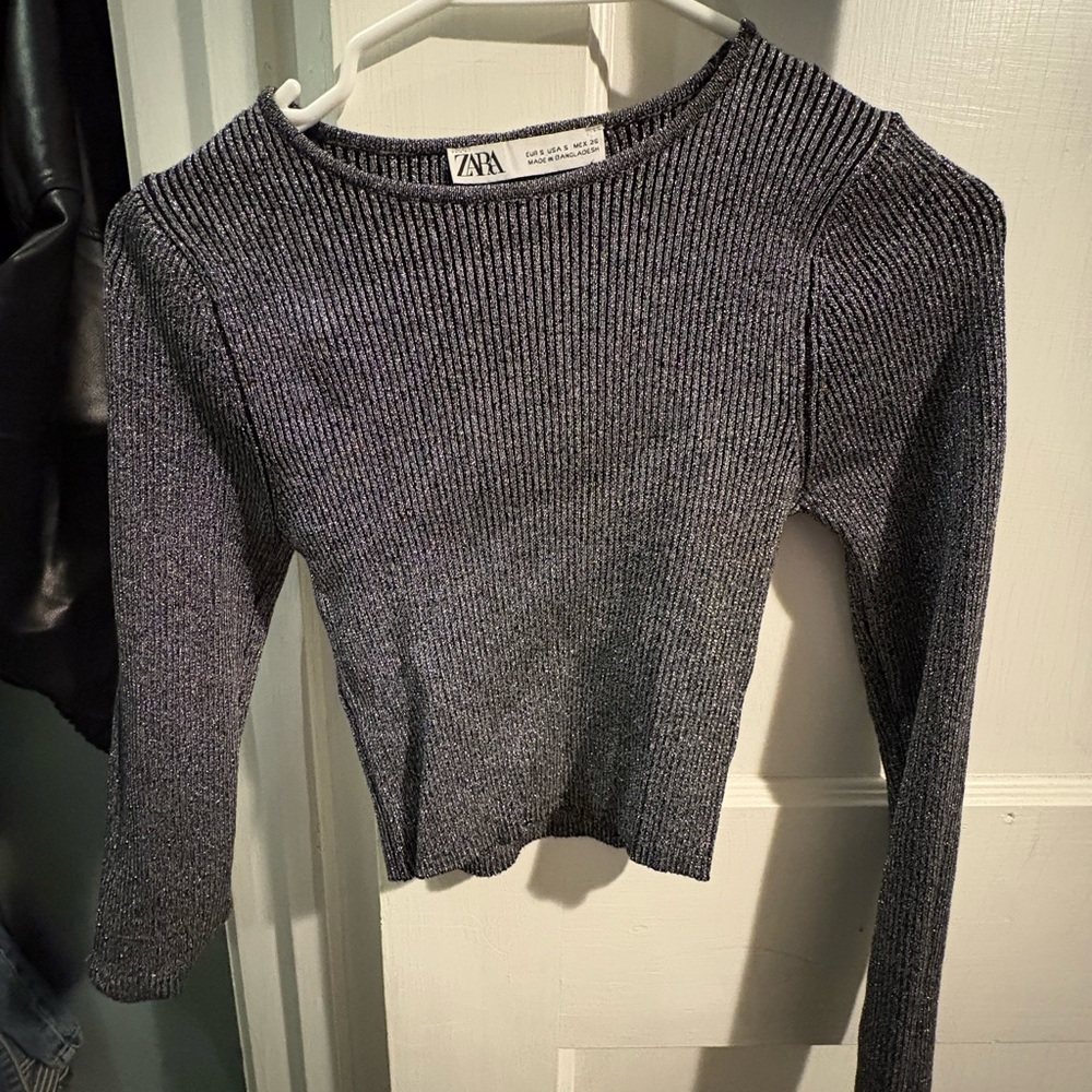 ZARA crop long sleeve S